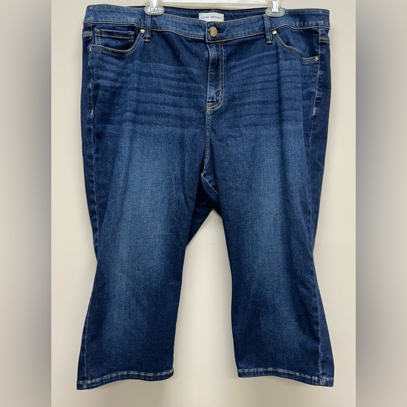 Lane Bryant Dark Blue Denim Jeans High Rise Skinny Pedal - Picture 1 of 8